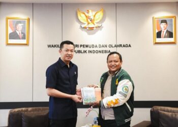 Wakil Menteri Pemuda dan Olahraga Republik Indonesia (Wamenpora RI), Taufik Hidayat, menerima perwakilan Pemuda Persatuan Islam (Pemuda Persis) di Kantor Kemenpora, Jumat (13/2).