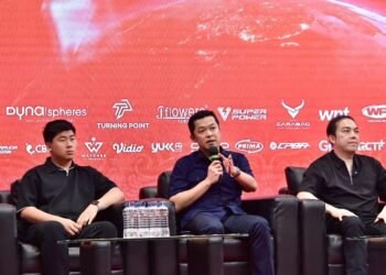 Wamenpora Taufik Hidayat menghadiri Press Conference & Gala Dinner Carabao International Open, Carabao Junior Open, Carabao International Celebrity Billiards. Selasa (3/2) sore.(foto:bagus/kemenpora.go.id)