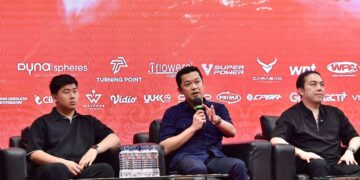 Wamenpora Taufik Hidayat menghadiri Press Conference & Gala Dinner Carabao International Open, Carabao Junior Open, Carabao International Celebrity Billiards. Selasa (3/2) sore.(foto:bagus/kemenpora.go.id)