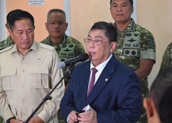 Ketua Komisi I DPR RI Utut Adianto dalam agenda konferensi pers Komisi I DPR RI di Gedung Nusantara II DPR RI, Senayan, Jakarta, Selasa (10/2/2026). Foto : Aditya/Andri.