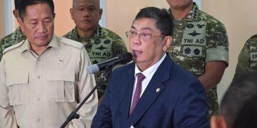 Ketua Komisi I DPR RI Utut Adianto dalam agenda konferensi pers Komisi I DPR RI di Gedung Nusantara II DPR RI, Senayan, Jakarta, Selasa (10/2/2026). Foto : Aditya/Andri.