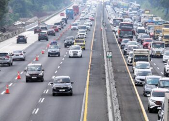 Rekayasa lalu-lintas sistem contra flow diterapkan saat arus balik di jalan tol.(Foto:Istimewa).