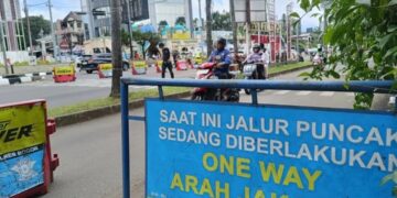 Polres Bogor terapkan skema one-way, atau satu arah, di jalur Puncak.(Foto:Istimewa).