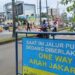 Polres Bogor terapkan skema one-way, atau satu arah, di jalur Puncak.(Foto:Istimewa).