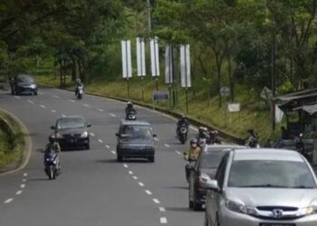Kondisi lalu-lintas di jalur Nagreg ramai lancar. Tidak terjadi kepadatan arus balik di akhir pekan.(Foto:Istimewa).
