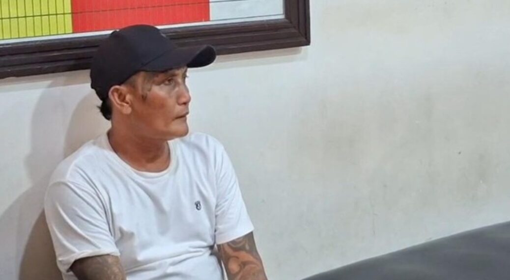 Preman Garut, Dadang Sumarna alias Dadang 'Buaya' kembali ditangkap polisi setelah menganiaya warga.(Foto:Istimewa).