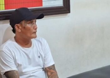 Preman Garut, Dadang Sumarna alias Dadang 'Buaya' kembali ditangkap polisi setelah menganiaya warga.(Foto:Istimewa).