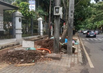 Proyek kabel tanam.(Foto: Humas Pemkot Bandung)