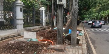 Proyek kabel tanam.(Foto: Humas Pemkot Bandung)