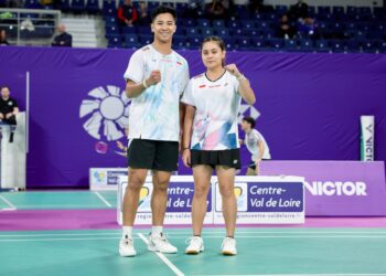 Ganda campuran Dejan Ferdinansyah/Bernadine Anindya Wardana.(Foto: Dok. PBSI)