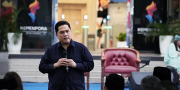Menpora Erick Thohir yang mengecam keras terduga pelaku karena menyalahgunakan kewenangannya untuk menodai harkat dan martabat atlet.(foto:raiky/kemenpora.go.id)