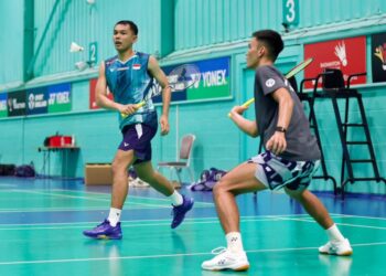 Pasangan Ganda putra Indonesia, Fajar Alfian/Muhammad Shohibul Fikri.(Foto: Dok. PBSI)