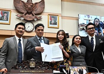 Ketua Komisi III DPR RI Habiburokhman usai memimpin RDPU Komisi III DPR RI dengan Nabilah O’Brien beserta kuasa hukumnya di Gedung Nusantara II, Senayan, Jakarta, Senin (9/3/2026). Foto : Runi/Andri
