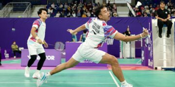 Pasangan Leo Rolly Carnando/Bagas Maulana di Orleans Masters 2026.(Foto: Dok. PBSI)
