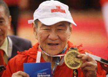 Michael Bambang Hartono, pemilik Grup Djarum meninggal dunia pada Kamis siang tanggal 19 Maret 2026 pukul 13:15 waktu Singapura. Mendiang meninggal pada usia 86 tahun.(Foto: KONI Pusat)