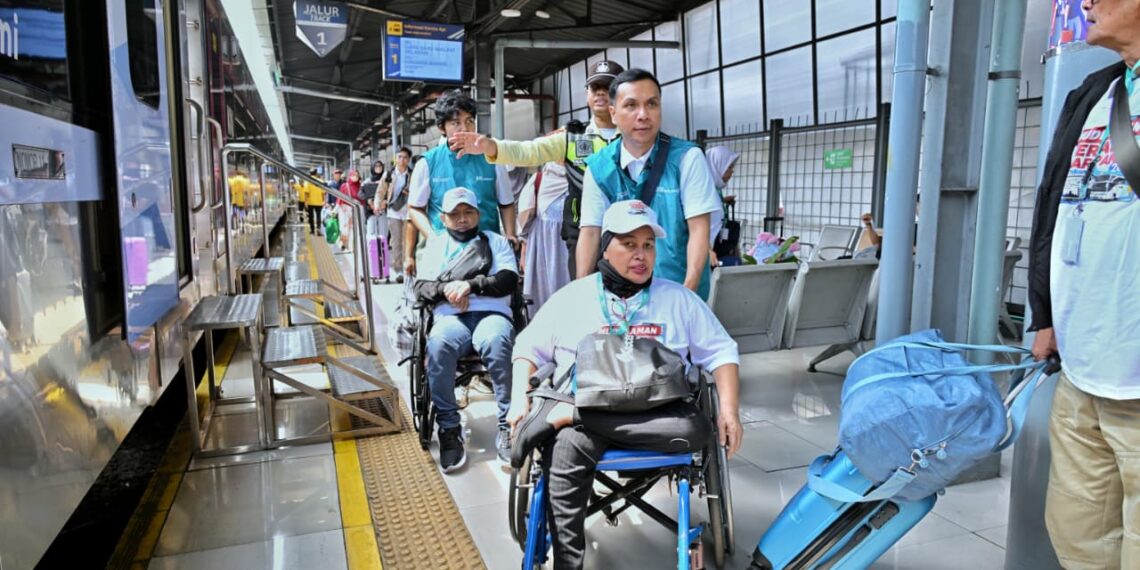 Pemudik disabilitas.(Foto: Dok. Kemenhub)