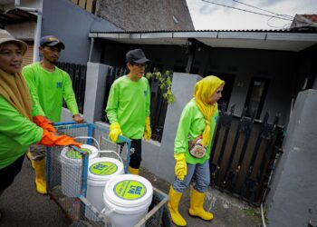 Penanganan limbah.(Foto: Humas Pemkot Bandung)
