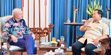 Presiden Prabowo Subianto menerima salah satu penasihat Danantara, Ray Dalio, di Istana Merdeka Jakarta, Jumat (27/03/2026).(Foto: Setneg)