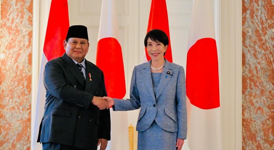 Presiden RI Prabowo Subianto dan PM Jepang Sanae Takaichi.(Foto: Setneg)
