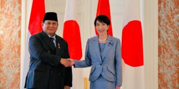 Presiden RI Prabowo Subianto dan PM Jepang Sanae Takaichi.(Foto: Setneg)