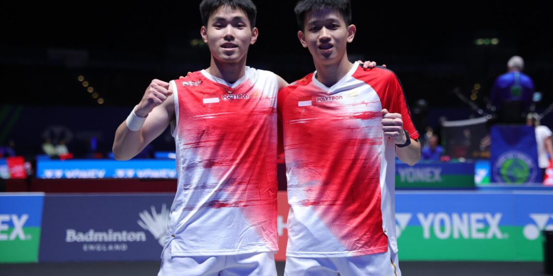 Pasangan ganda putra Indonesia, Raymond Indra/Nikolaus Joaquin.(Foto: Dok. Humas PBSI)