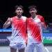 Pasangan ganda putra Indonesia, Raymond Indra/Nikolaus Joaquin.(Foto: Dok. Humas PBSI)