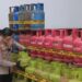 Barang bukti tabing gas bersubsidi 3 kilogram dan non-subsidi 12 kilogram dari tempat praktik pengoplosan yang dibongkar Polres Indramayu.(Foto:Istimewa).