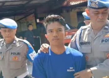 Alvian Maulana Sinaga (23), mantan anggota Polri pelaku pembunuhan kekasihnya, Putri Apriyani (24).(Foto:Istimewa).