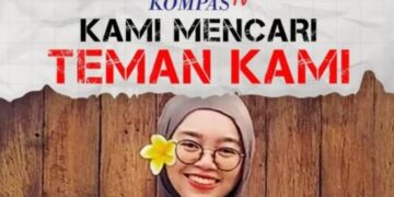 Karyawati KompasTV, Nur Ainia Eka Rahmadhynna (Ain), dilaporkan hilang pasca tabrakan kereta di Bekasi.(Foto:Instagram KompasTV).