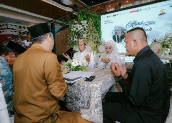 Akad nikah.(Foto: Humas Pemkot Bandung)