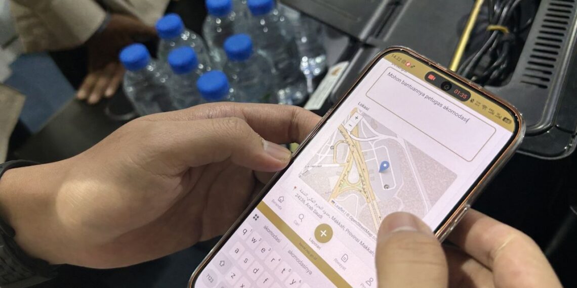 Aplikasi kawal haji.(Foto: Kemenhaj)