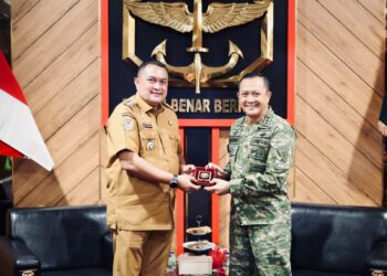 Bupati Bogor, Rudy Susmanto melaksanakan silaturahmi dengan Danjen Kopassus Letjen TNI Djon Afriandi di Mako Kopassus Cijantung, Senin (20/4/2026).(Foto: Humas Pemkab Bogor)