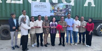 Pelepasan ekspor perdana produk olahan kakao dan cokelat ke Prancis tersebut dilakukan oleh PT Adore Rempah Indonesia (Adore) pada Sabtu, 18 April 2026.(Foto: Dok. Kemenperin)