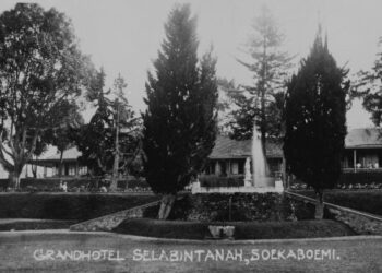 Foto lawas properti hotel di Sukabumi.(Image: Wikipedia)