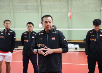 Pelatih tunggal putratim Indonesia, Indra Widjaja.(Foto: Humas PBSI)