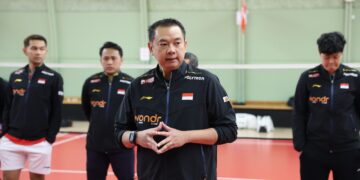 Pelatih tunggal putratim Indonesia, Indra Widjaja.(Foto: Humas PBSI)