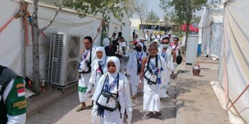 Jemaah haji Indonesia.(Foto: Kemenhaj)