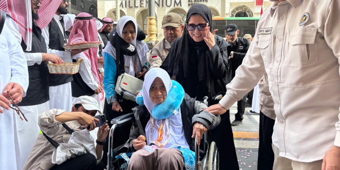 Jemaah haji Indonesia di Arab Saudi.(Foto: Humas Kementerian Haji dan Umrah)