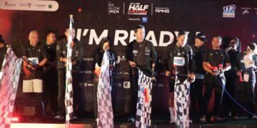 Ajang MS Glow For Men Malang Half Marathon 2026 resmi dibuka dan menjadi salah satu event lari terbesar di Kota Malang.(foto:raiky/kemenpora.go.id)