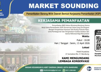 Pemerintah Kota (Pemkot) Bandung resmi membuka peluang kerja sama pengelolaan Kebun Binatang Bandung (KBB) atau Bandung Zoo melalui kegiatan market sounding yang akan digelar pada Senin, 13 April 2026 mendatang.