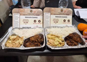 Salah satu menu makanan jamaah haji yang bervariasi setiap waktu.(Foto: Dok. Kemenhaj)