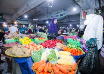 Pasar tradisional di Kota Bandung.(Foto: Humas Pemkot Bandung)