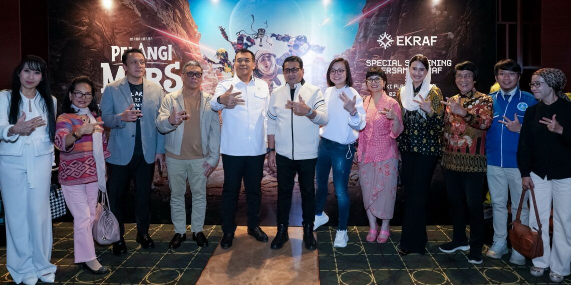 Special screening Pelangi di Mars di XXI Plaza Senayan, Jakarta pada Kamis (2/4/2026).(Foto: Ekraf)