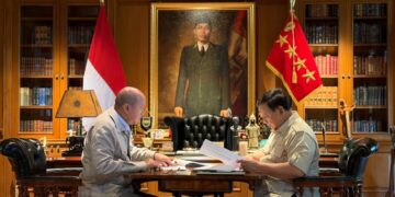 Presiden Prabowo Subianto menerima Menteri Investasi dan Hilirisasi/Kepala Badan Koordinasi Penanaman Modal (BKPM) sekaligus Kepala Badan Pengelola Investasi Daya Anagata Nusantara (BPI Danantara) Rosan Perkasa Roeslani di kediaman pribadinya di Hambalang, Kabupaten Bogor, Jawa Barat, pada Jumat (24/04/2026.(Foto: Setneg)