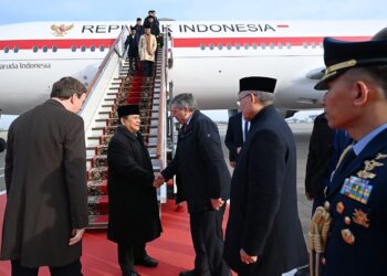 Presiden Republik Indonesia Prabowo Subianto tiba di Bandara Vnukovo-2 di Moskow, Federasi Rusia, pada Senin (13/04/2026) pukul 07.45 waktu setempat (WS), guna melakukan kunjungan kerja.(Foto: Setneg)