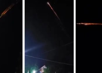 Viral di media sosial terkait fenomena objek terang yang melintas di langit wilayah Lampung dan Banten.(Foto: IG@wargatangesel via BRIN)