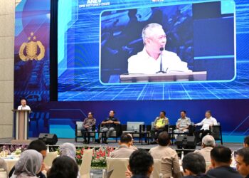 Menhub Dudy Purwagandhi menghadiri Analisa dan Evaluasi Pelaksanaan Operasi Ketupat 2026, di Semarang, Kamis (23/4/2026).(Foto: Humas Kemenhub)