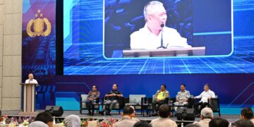 Menhub Dudy Purwagandhi menghadiri Analisa dan Evaluasi Pelaksanaan Operasi Ketupat 2026, di Semarang, Kamis (23/4/2026).(Foto: Humas Kemenhub)