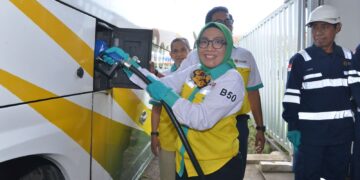 Uji jalan bahan bakar B50.(Foto: Dok. Kementerian ESDM)