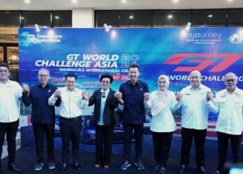Wamenpora RI, Taufik Hidayat mendukung gelaran GT World Challenge Asia putaran kedua yang akan dilaksanakan pada 1–3 Mei 2026 di Sirkuit Mandalika, Nusa Tenggara Barat.(foto:raiky/kemenpora.go.id)